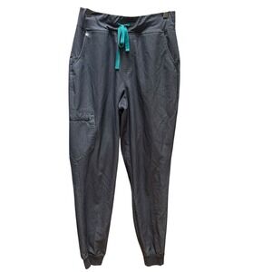 Figs Zamora Jogger Scrub Pants Dark Harbor Drawstring Hospital Medical M Tall